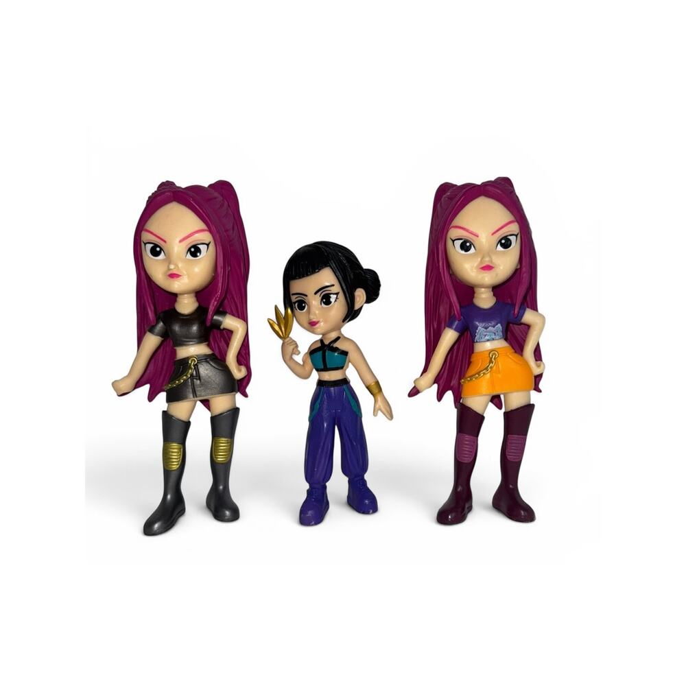 KPOP Demon Hunters Mira Rumi Figure Lot of 3 Netflix Loose Dolls